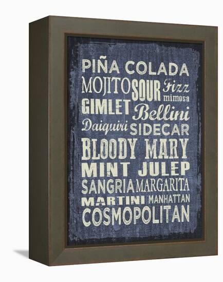 Cocktail Sign II-Erin Clark-Framed Premier Image Canvas