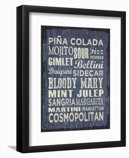 Cocktail Sign II-Erin Clark-Framed Giclee Print