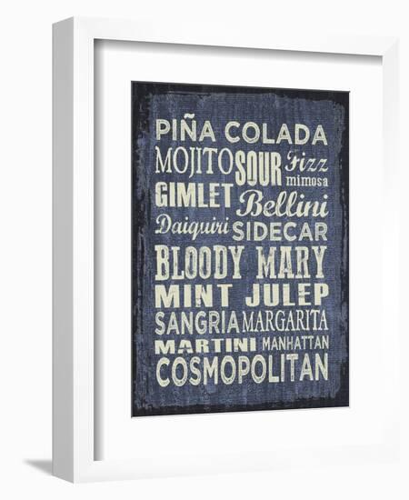 Cocktail Sign II-Erin Clark-Framed Giclee Print