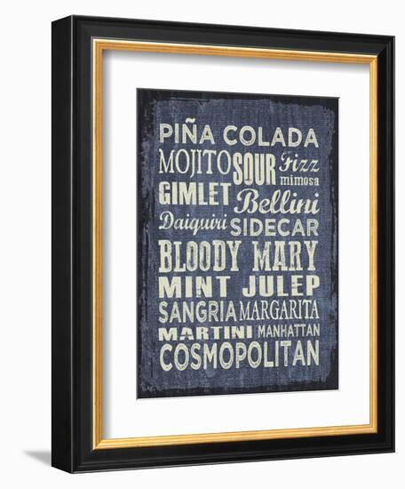 Cocktail Sign II-Erin Clark-Framed Giclee Print