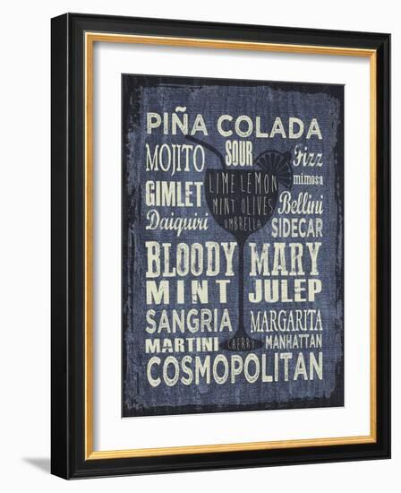 Cocktail Sign III-Erin Clark-Framed Giclee Print