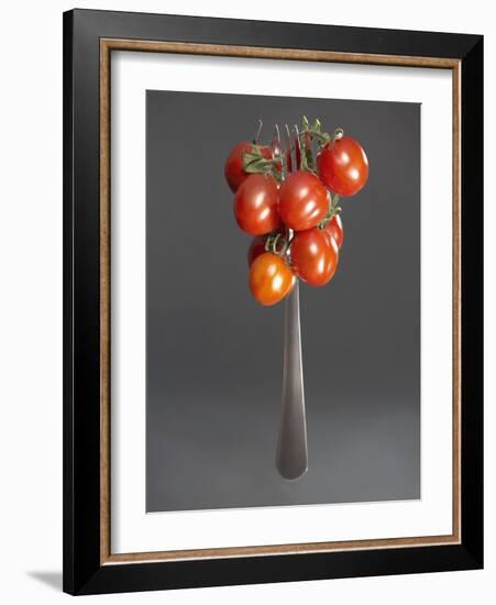 Cocktail Tomatoes on Fork-Hannes Eichinger-Framed Photographic Print