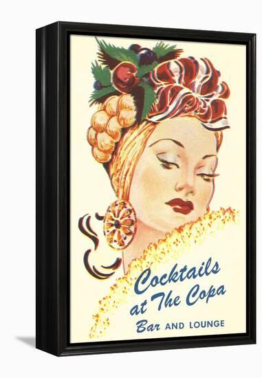 Cocktails at the Copa, Latin Bombshell, Graphics-null-Framed Stretched Canvas