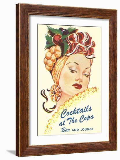 Cocktails at the Copa, Latin Bombshell, Graphics-null-Framed Art Print