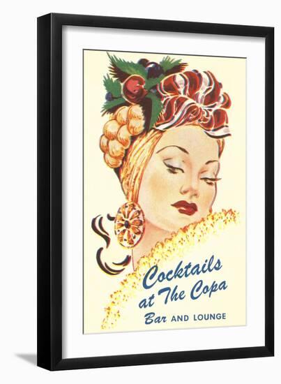 Cocktails at the Copa, Latin Bombshell, Graphics-null-Framed Art Print