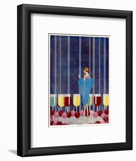 Cocktails by Baird-null-Framed Art Print