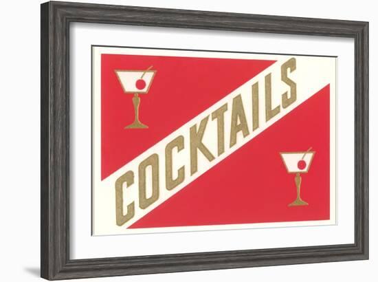 Cocktails, Gibsons-null-Framed Art Print