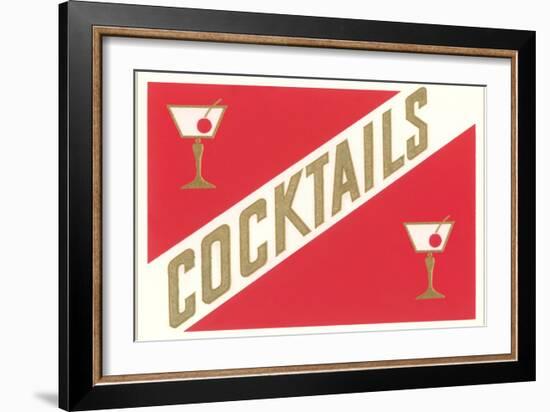 Cocktails, Gibsons-null-Framed Art Print