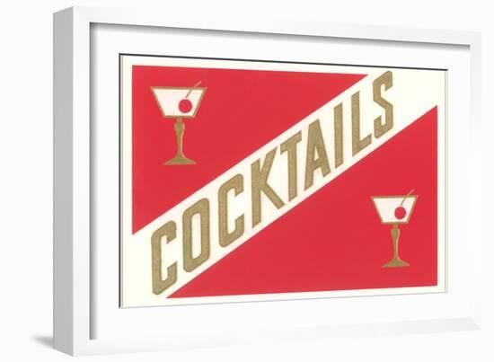 Cocktails, Gibsons-null-Framed Art Print