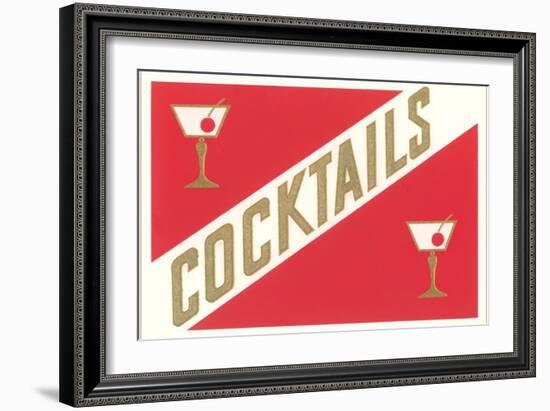 Cocktails, Gibsons-null-Framed Art Print