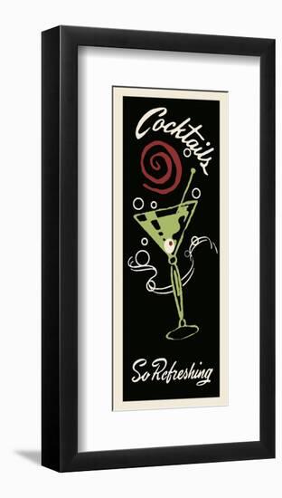 Cocktails So Refreshing-Retro Series-Framed Art Print