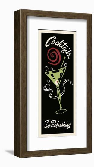 Cocktails So Refreshing-Retro Series-Framed Art Print