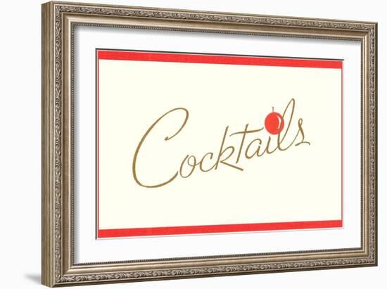 Cocktails-null-Framed Art Print