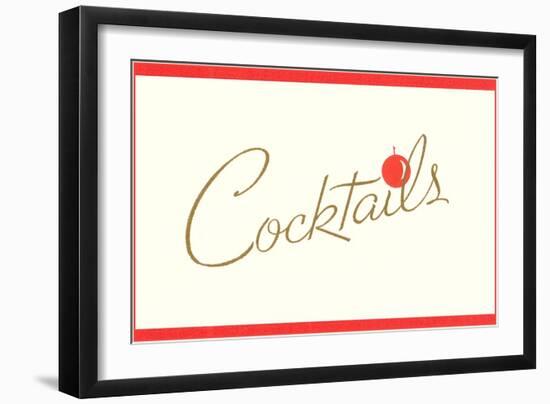 Cocktails-null-Framed Art Print