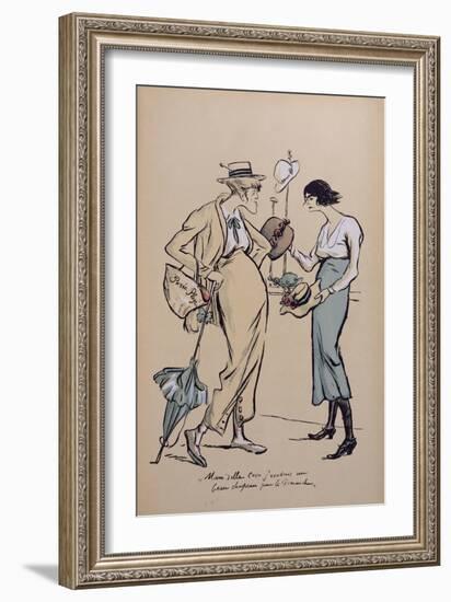 Coco Chanel as a Milliner, from "Le Grand Mode a L'Envers", 1919-Sem-Framed Giclee Print