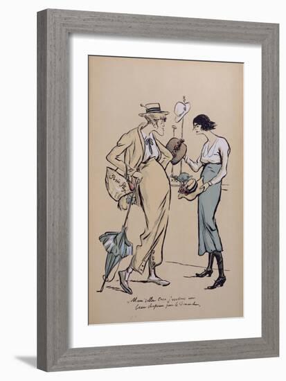 Coco Chanel as a Milliner, from "Le Grand Mode a L'Envers", 1919-Sem-Framed Giclee Print