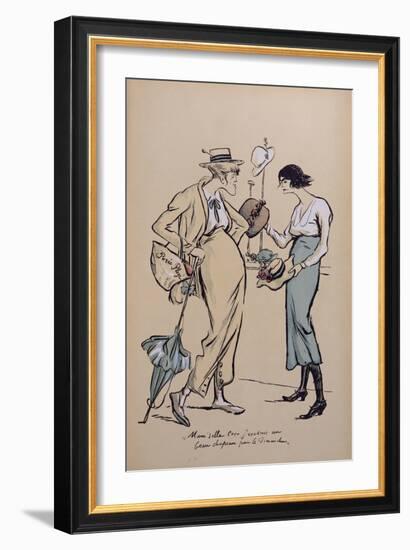 Coco Chanel as a Milliner, from "Le Grand Mode a L'Envers", 1919-Sem-Framed Giclee Print