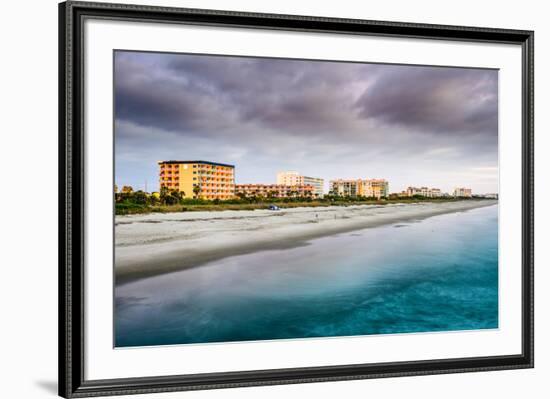 Cocoa Beach, Florida Beachfront Hotels and Resorts.-SeanPavonePhoto-Framed Photographic Print