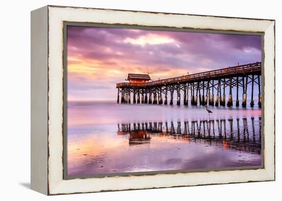 Cocoa Beach, Florida, USA at the Pier.-SeanPavonePhoto-Framed Premier Image Canvas
