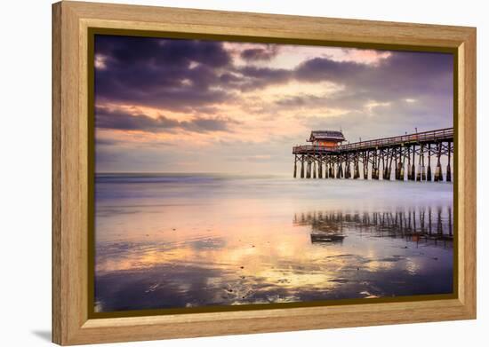 Cocoa Beach, Florida, USA at the Pier.-SeanPavonePhoto-Framed Premier Image Canvas