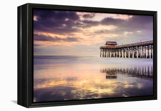 Cocoa Beach, Florida, USA at the Pier.-SeanPavonePhoto-Framed Premier Image Canvas