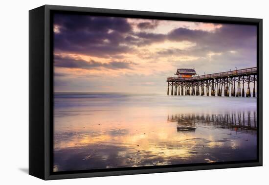 Cocoa Beach, Florida, USA at the Pier.-SeanPavonePhoto-Framed Premier Image Canvas