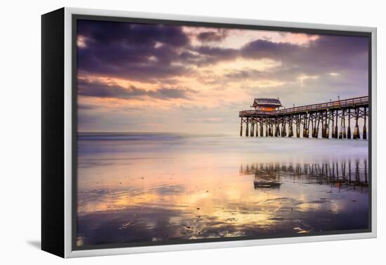 Cocoa Beach, Florida, USA at the Pier.-SeanPavonePhoto-Framed Premier Image Canvas