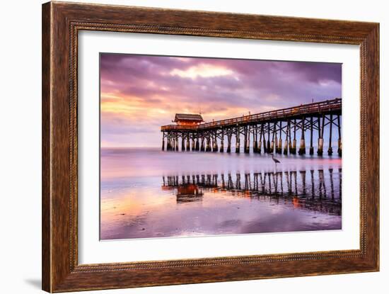 Cocoa Beach, Florida, USA at the Pier.-SeanPavonePhoto-Framed Photographic Print