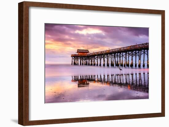 Cocoa Beach, Florida, USA at the Pier.-SeanPavonePhoto-Framed Photographic Print