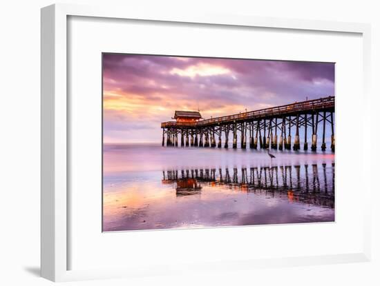 Cocoa Beach, Florida, USA at the Pier.-SeanPavonePhoto-Framed Photographic Print