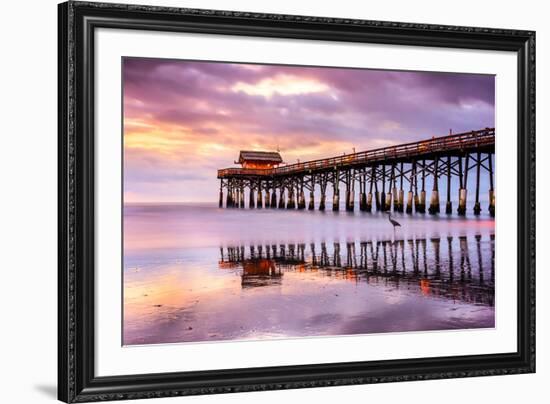 Cocoa Beach, Florida, USA at the Pier.-SeanPavonePhoto-Framed Photographic Print