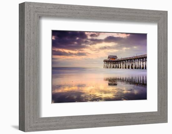 Cocoa Beach, Florida, USA at the Pier.-SeanPavonePhoto-Framed Photographic Print