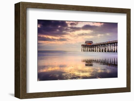 Cocoa Beach, Florida, USA at the Pier.-SeanPavonePhoto-Framed Photographic Print