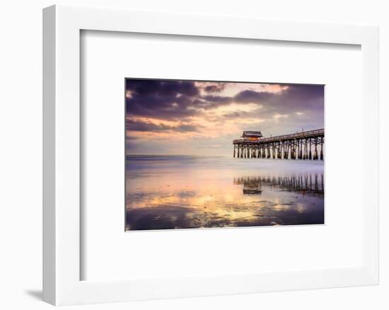 Cocoa Beach, Florida, USA at the Pier.-SeanPavonePhoto-Framed Photographic Print