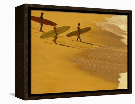 Cocoa Beach Surfer, Florida, USA-Stuart Westmoreland-Framed Premier Image Canvas