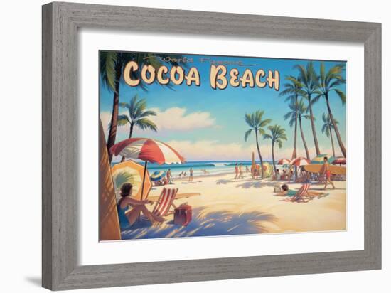 Cocoa Beach-Kerne Erickson-Framed Art Print