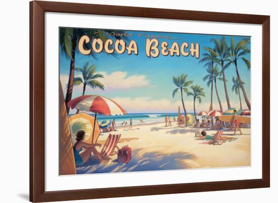 Cocoa Beach-Kerne Erickson-Framed Art Print