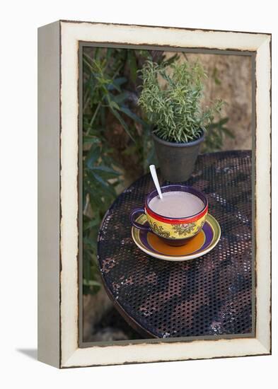 Cocoa in Coloured Cup-Andrea Haase-Framed Premier Image Canvas