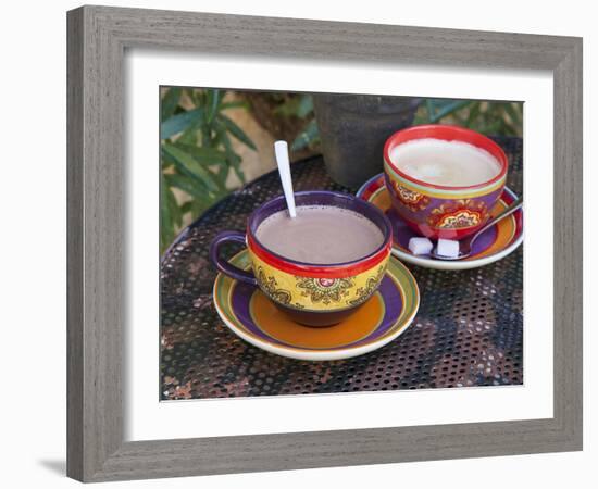 Cocoa in Coloured Cup-Andrea Haase-Framed Photographic Print