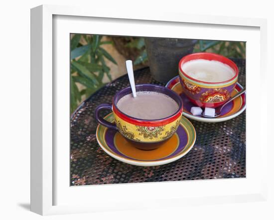 Cocoa in Coloured Cup-Andrea Haase-Framed Photographic Print