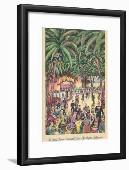 Cocoanut Grove, Los Angeles Ambassador Hotel, California-null-Framed Art Print