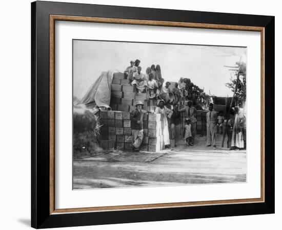 Coconut Production, India, 20th Century-null-Framed Giclee Print