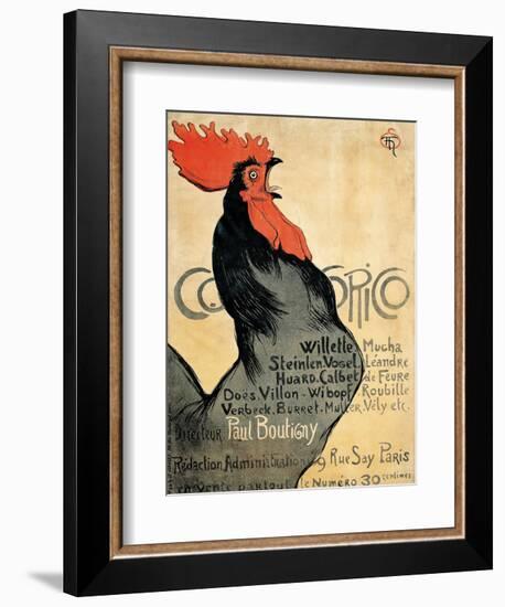 Cocorico, 1899-Theophile-Alexandre Steinlen-Framed Art Print