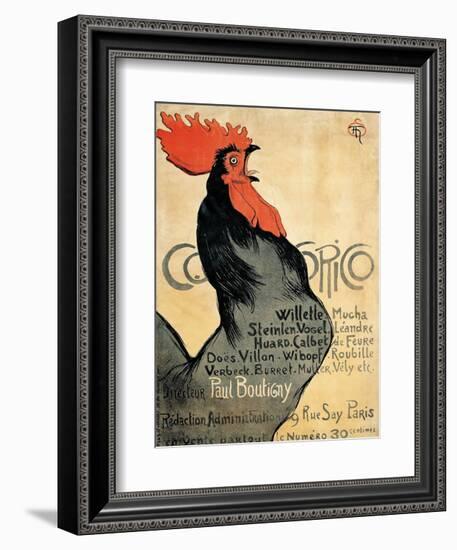 Cocorico, 1899-Theophile-Alexandre Steinlen-Framed Art Print