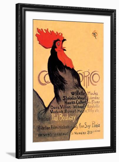 Cocorico, c.1899-Théophile Alexandre Steinlen-Framed Art Print