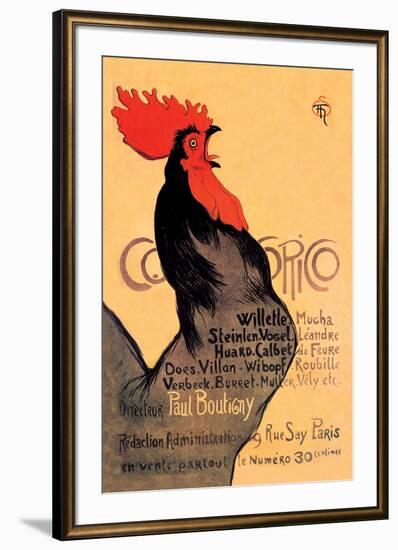 Cocorico, c.1899-Théophile Alexandre Steinlen-Framed Art Print