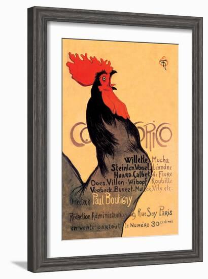 Cocorico, c.1899-Théophile Alexandre Steinlen-Framed Art Print