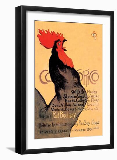 Cocorico, c.1899-Théophile Alexandre Steinlen-Framed Art Print