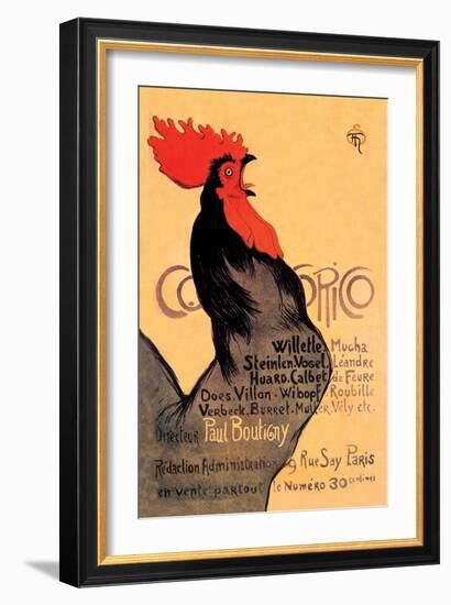 Cocorico, c.1899-Théophile Alexandre Steinlen-Framed Art Print