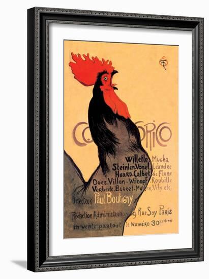 Cocorico, c.1899-Théophile Alexandre Steinlen-Framed Art Print